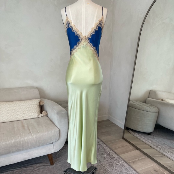 GINIA XS COLOR BLOCK SLIP DRESS - Picture 6 of 12